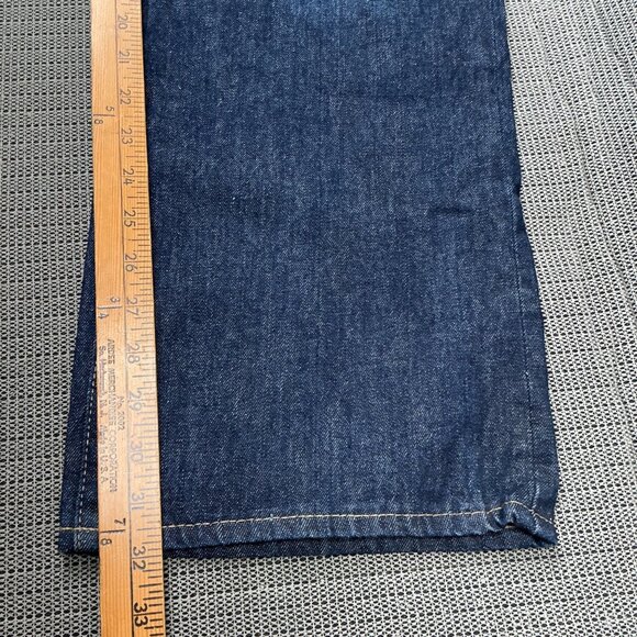 Indigo & Chino Mens Size 40x32 Blue Relaxed Fit Jeans Dark Wash Denim - Picture 7 of 11